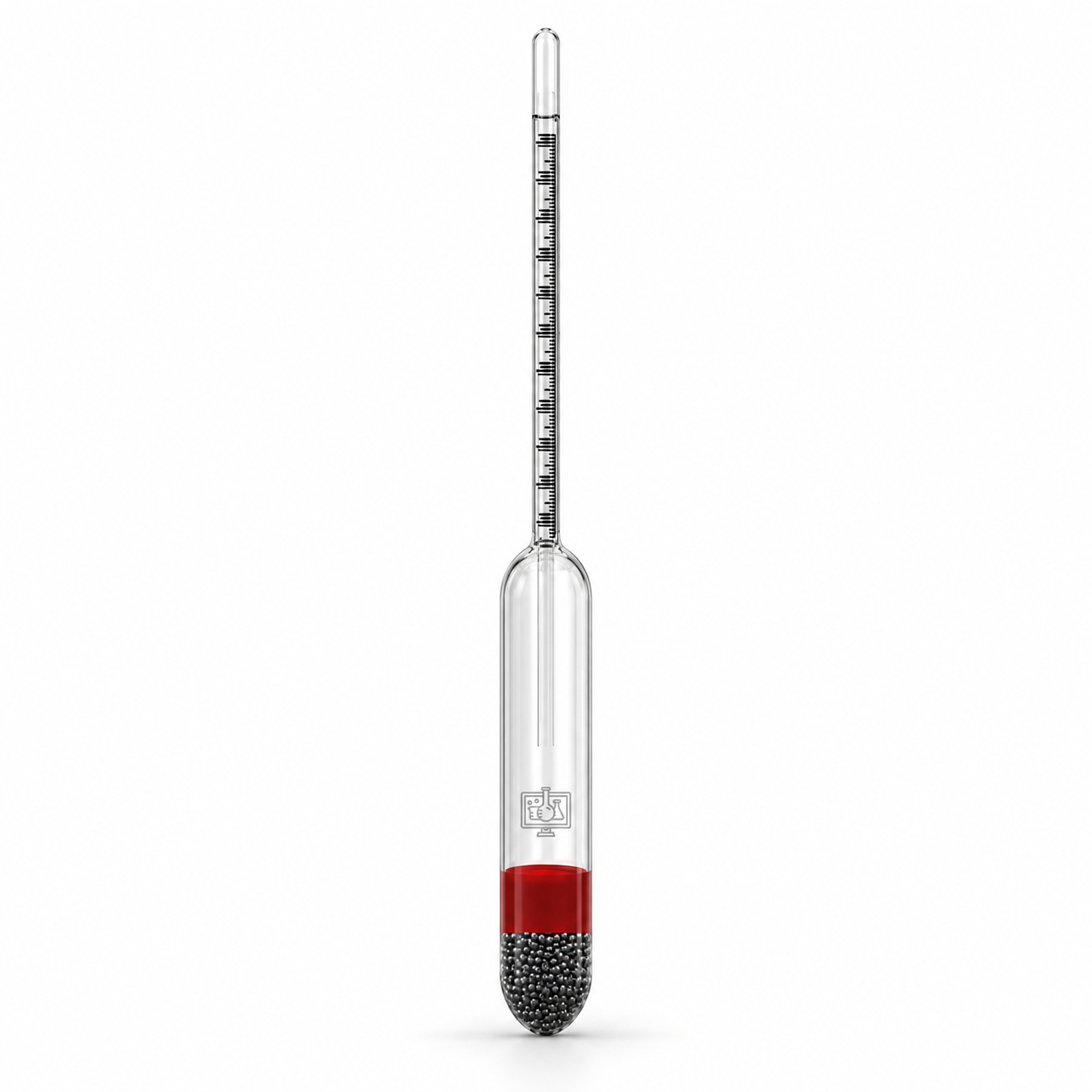 Hydrometer, Brix (&deg;Bx), with built-in Thermometers